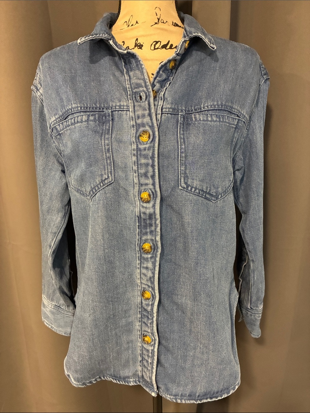 Velvet Heart Light Blue Denim Shaket